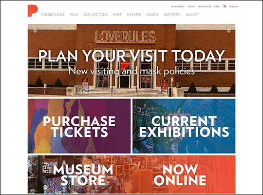 The Portland Art Museum has one of the best nonprofit websites.