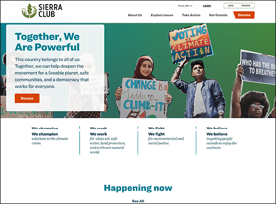 Sierra Club website