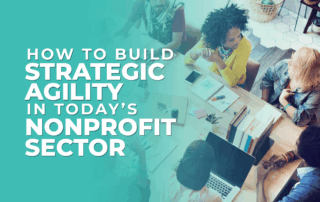 The title of the post, "How to Build Strategic Agility in Today’s Nonprofit Sector"