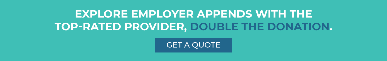 Get started with Double the Donation's employer append services