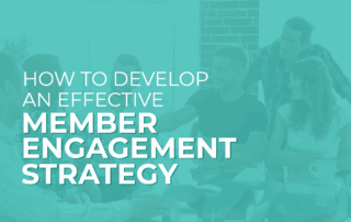 The title of the post: “How to Develop an Effective Member Engagement Strategy.”
